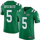 Nike Men & Women & Youth Jets 5 Teddy Bridgewater Green Color Rush Limited Jersey,baseball caps,new era cap wholesale,wholesale hats